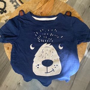 Carter’s Teddy Beat T-Shirt with EARS! Toddler 3T Soft Felt Face